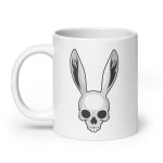 The Easter Bunny Skull - White glossy mug