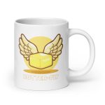 Butter-fly - White glossy mug