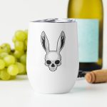 The Easter Bunny Skull - Wine tumbler