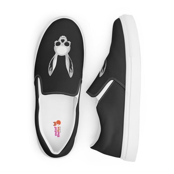 The Easter Bunny Skull - Women’s slip-on canvas shoes