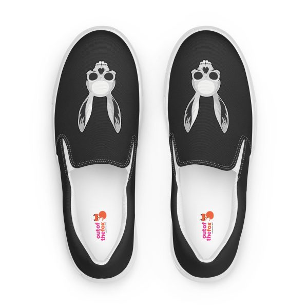 The Easter Bunny Skull - Women’s slip-on canvas shoes