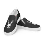 The Easter Bunny Skull - Women’s slip-on canvas shoes