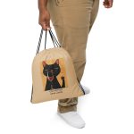 Cat Mother - Wine Lover - Drawstring bag