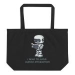 Introverted Android - Large organic tote bag