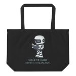 Introverted Android - Large organic tote bag