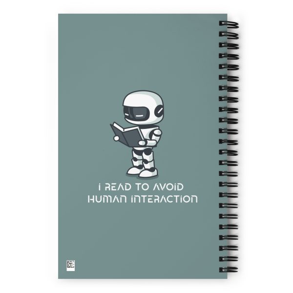 Introverted Android - Spiral notebook