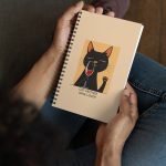 Cat Mother - Wine Lover - Spiral notebook