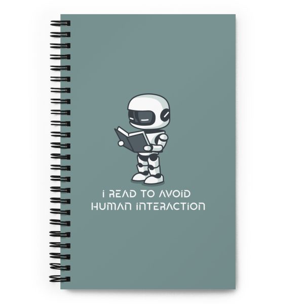 Introverted Android - Spiral notebook