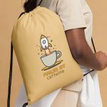 Fueled by Caffeine - Drawstring bag