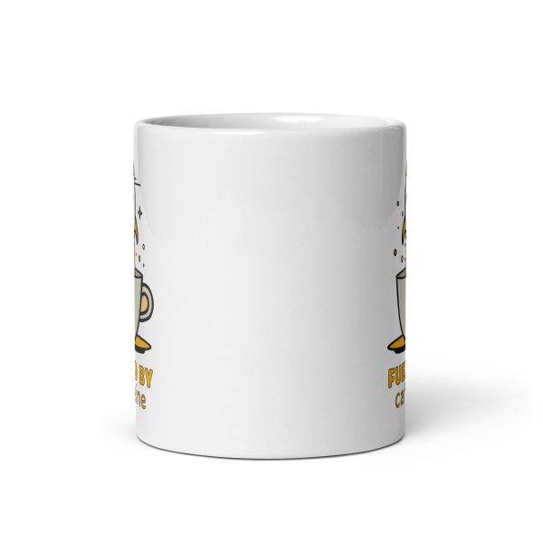 Fueled by Caffeine - White glossy mug