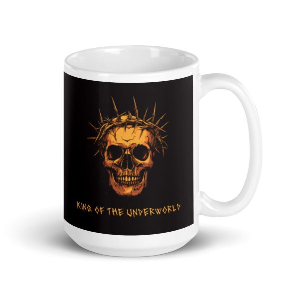 King of the Underworld - White glossy mug