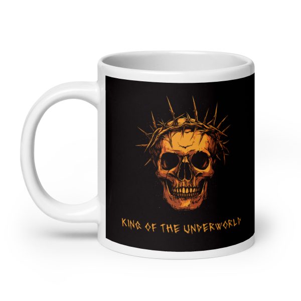 King of the Underworld - White glossy mug