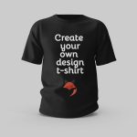 Create your own design t-shirt - Black