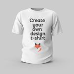 Create your own design t-shirt - White