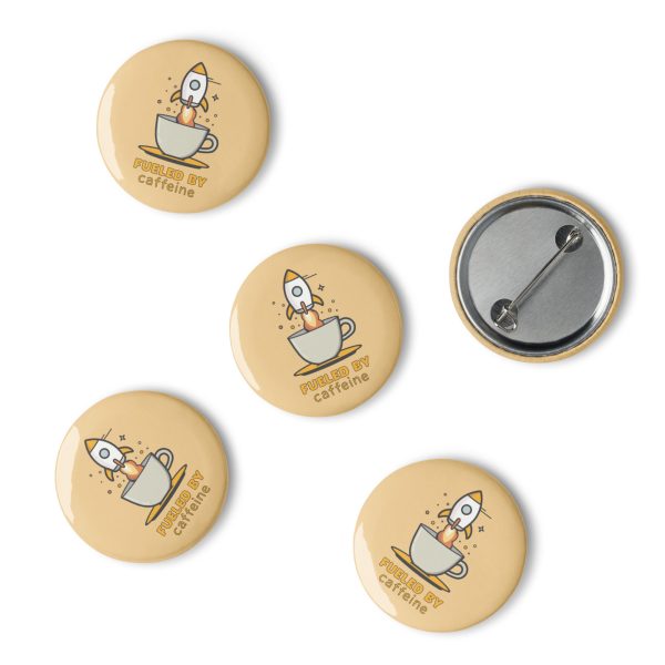 Fueled by Caffeine - Set of pin buttons