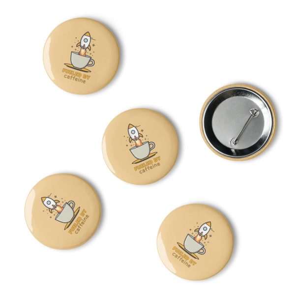 Fueled by Caffeine - Set of pin buttons