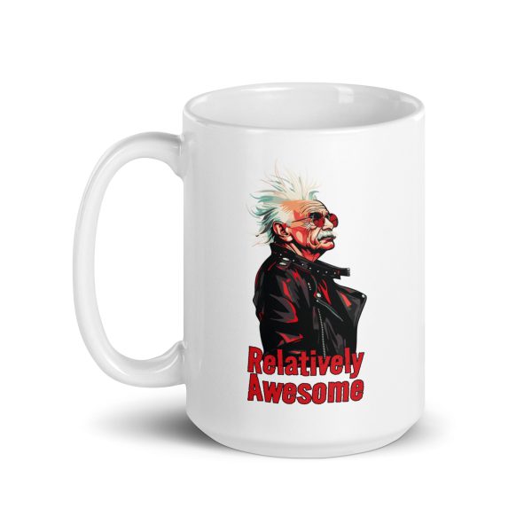 Relatively Awesome - White glossy mug