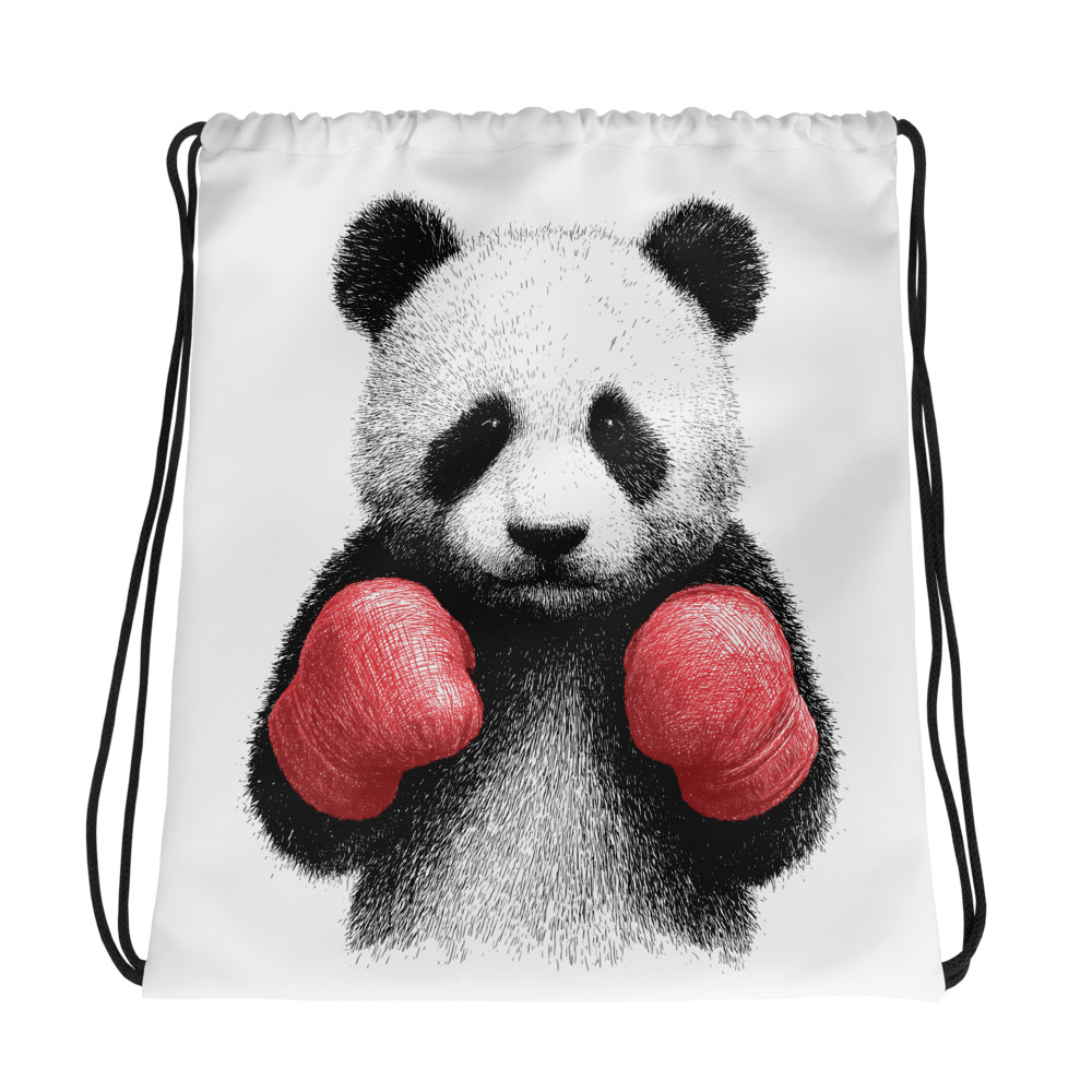 all-over-print-drawstring-bag-white-mockup-6811fb91e01a1.jpg Boxing Panda - Drawstring bag