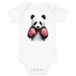 Boxing Panda - Baby short sleeve one piece