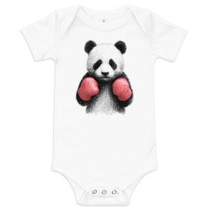 Boxing Panda - Baby short sleeve one piece