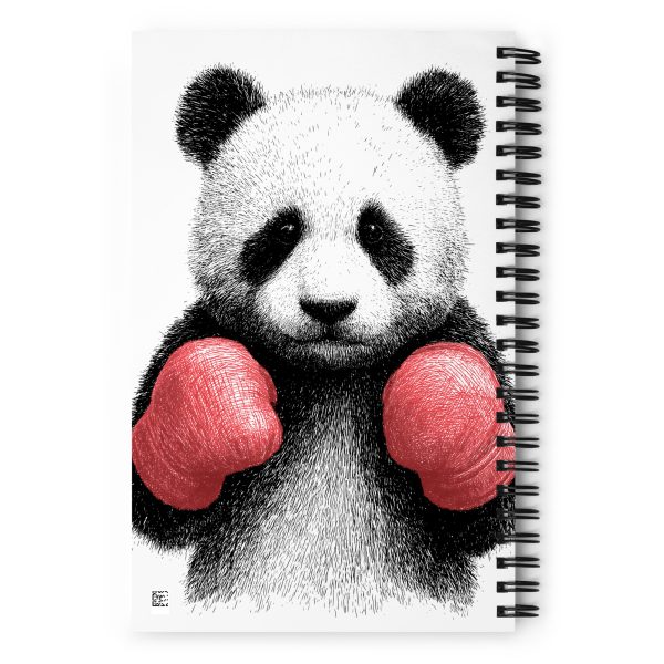 Boxing Panda - Spiral notebook