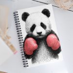 Boxing Panda - Spiral notebook