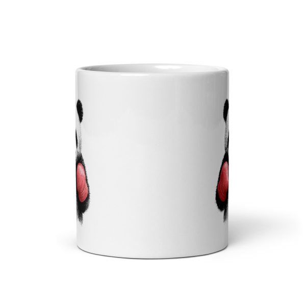 Boxing Panda - White glossy mug