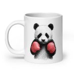 Boxing Panda - White glossy mug